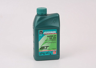 Масло 2-х тактное ADDINOL MZ 406 (1 л) для триммеров, газонокосилок, мопеды, проф. бензопилы)
