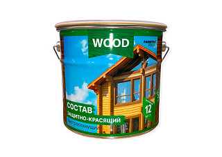 Состав защитно-красящий для древесины быстросохнущий FARBITEX ПРОФИ WOOD Каштан (9,0кг)