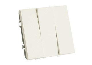 Выключатель Feron 3-клавишный (механизм) 250В 10А  Эмили RSW10-5108-01 белый фарфор  49870