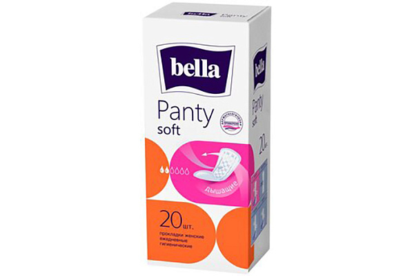 Прокладки ежедневные BELLA panty soft женские гигиенические 20шт /30 (022)