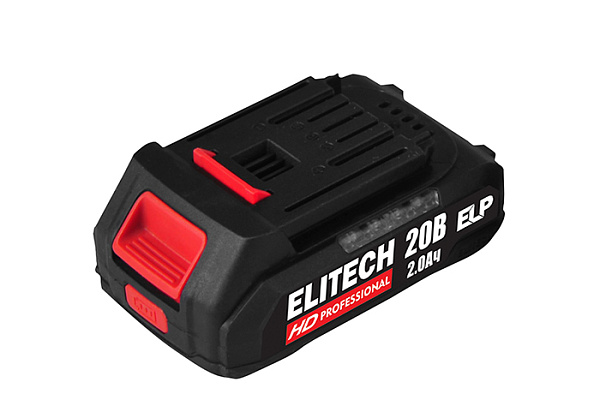 Дрель-шуруповерт ELITECH ДА 20БЛ2 20В, б/щет, 2Ач Li-ion Е2201.045.01 (1/4)