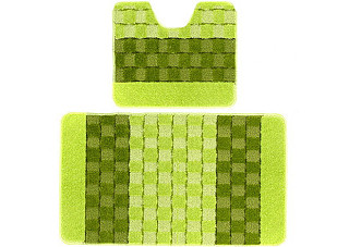 Комплект ковриков для в/к BANYOLIN SILVER зеленый 11мм (50х80/50х40см) 50/80-GR