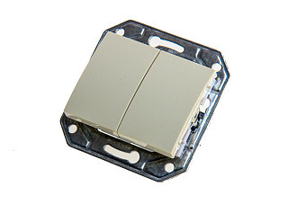 Выключатель Profitec Corsa ST механизм беж 2СП (PC-пласт) (910202-M)