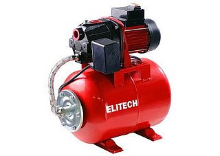 Насосная станция ELITECH САВ 800-24Ч (Чугун, 800Вт, Расход-55л/м, Напор-38м, Глуб-8м, Емкость-24л)