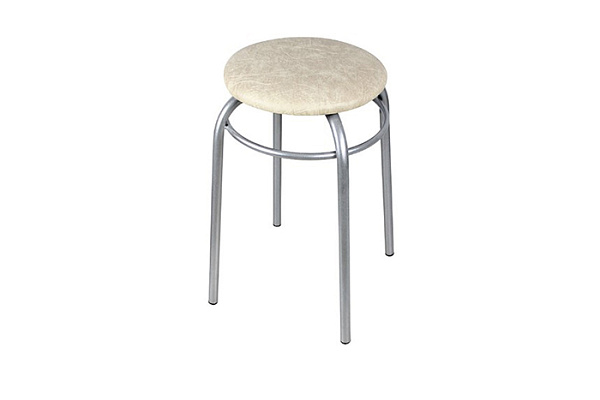 Табурет 22 (Модуль)  с кольцом жемчуг на хроме