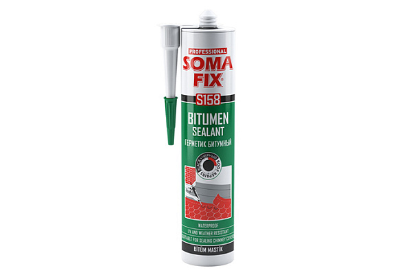 Герметик битумный SOMA FIX черный, 310мл Турция S158 /24