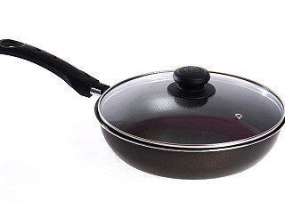 Сковорода алюминий, 24см, антиприг. покрытие с ручкой, ст./кр., КАЛИТВА (39672435) 