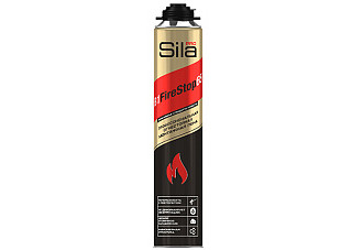 Пена монтажная SILA PRO B1 FIRESTOP 65, ОГНЕСТОЙКАЯ профессиональная 850мл