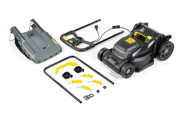 Газонокосилка эл. CHAMPION EM3716 (1,6 кВт травосб. 40л ширина 370мм 25-75мм, 14.1кг)