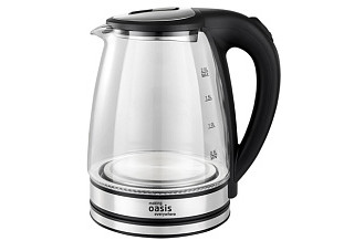 Чайник электрический OASIS K-8GS, черный 2000Вт (2,0л)