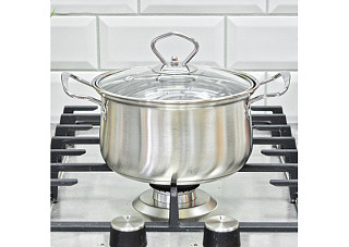 Кастрюля нержавеющая сталь SAKURA MODERN с крышкой, 16см, 1,6л (SA-P2016) 