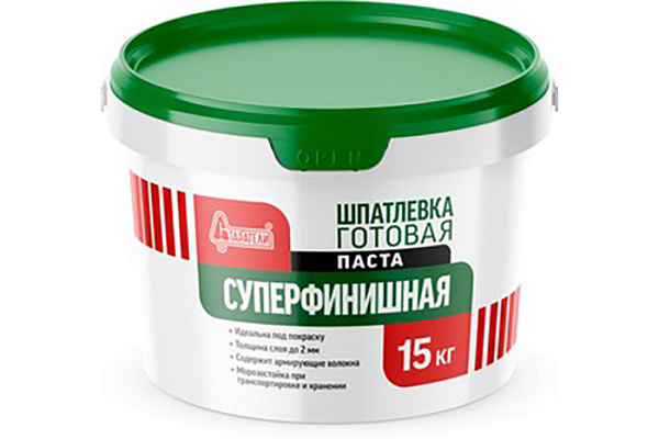 Шпатлевка полимерная готовая Старатели  "Суперфинишная" паста 15 кг