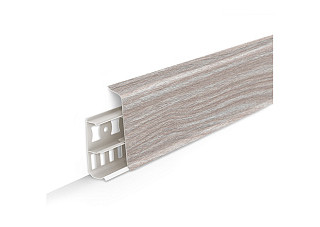 Плинтус напольный с кабель-каналами 70мм 2,2м "Деконика", 294 Орех антик