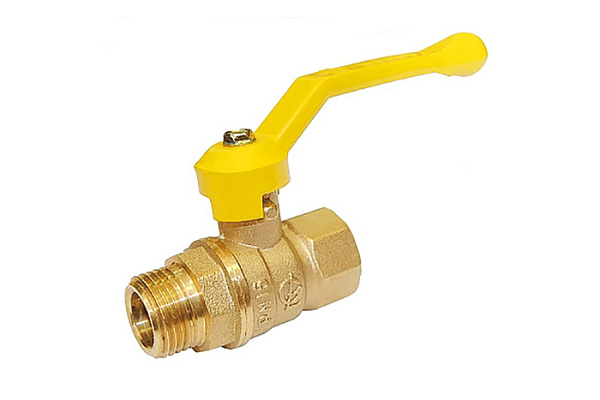 Кран Газовый шаровой латунный БАЗ ДУ20 (3/4) Г/Ш рычаг