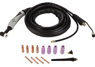 Горелка сварочная ELITECH д\TIG 4м, DX50, с кнопкой, авто.управ. подачи газа 0606.018200