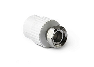 Муфта ПП с накидной гайкой 20х1/2" VPL БЕЛЫЙ (280/40) 