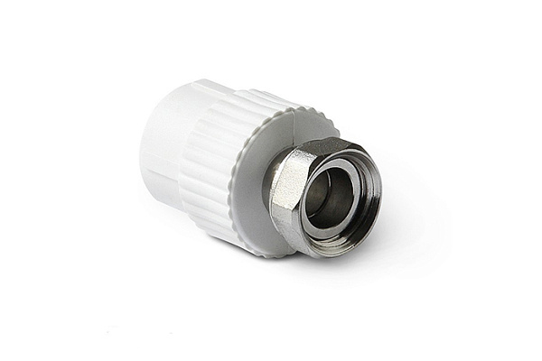 Муфта ПП с накидной гайкой 20х1/2" VPL БЕЛЫЙ (280/40)