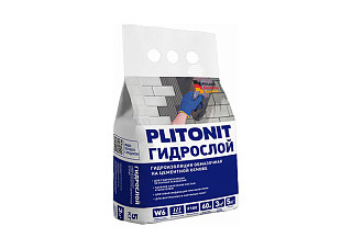 Гидроизоляция PLITONIT ГидроСлой тонкослойная жесткая 5кг Н005719 (1/3)