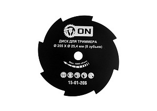 Диск ON для триммера 8 зубьев, 255х25,4мм. (15-01-206)