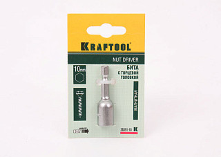 Бита  KRAFTOOL с торцевой головкой,10 мм (26391-10)