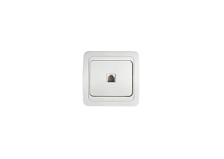 Розетка IN HOME CLASSICO RJ-45 2131 компьютерная одинарная, белая (263)