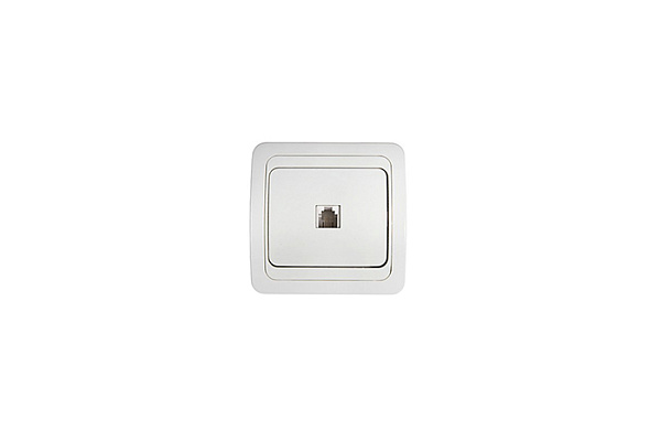 Розетка IN HOME CLASSICO RJ-45 2131 компьютерная одинарная, белая (263)