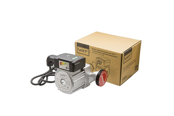 Насос циркуляционный VRT VR.ESC.32-6.180, 5-45 Вт, с частотным регулированием, с гайками (151)