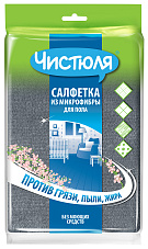 Салфетка из микрофибры ЧИСТЮЛЯ для пола 50х60см МФ005/ 36