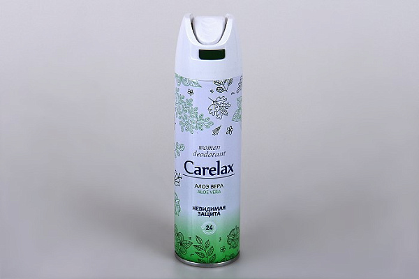 Дезодорант Carelax спрей женский Aloe Vera 150мл (376)