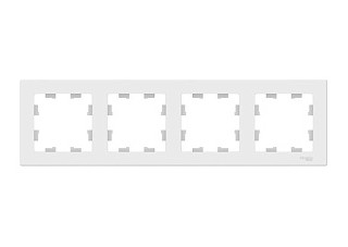 Рамка четырехпостовая ATLASDESIGN универсальная белый  (ATN000104) (002)