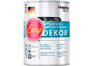 Краска акриловая FARBITEX PROFI для мебели и декора EasyDekor (1,0л) 