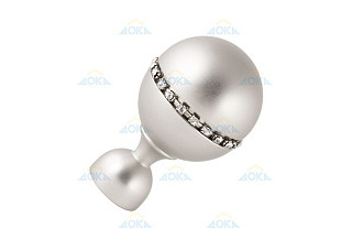 Наконечник металлический D16 Кортеза Сатин (уп 2шт)