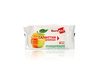 Салфетки влажные Выгода освежающие Фруктовый аромат 80шт (206)