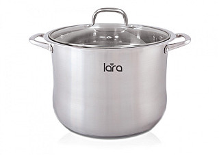 Кастрюля нержавеющая сталь LARA BIG SIZE 9,6л (LR02-42)