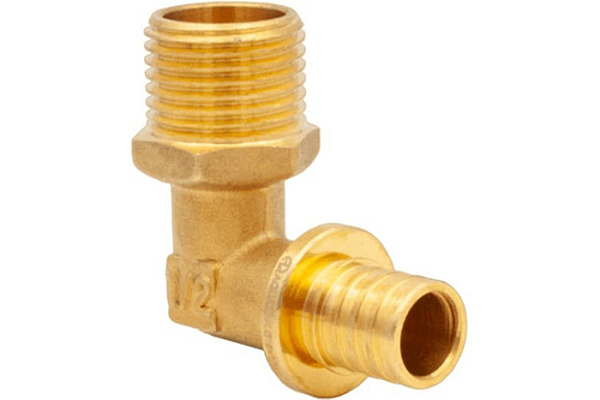 Уголок аксиальный AQUALINK 16мм х 1/2" нар, 2,2мм (150/10) (01023)