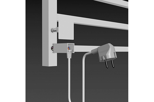 Полотенцесушитель электрический MIXLINE FORTUNE 60х50 (таймер, 323Вт, 6 перекладин) БЕЛЫЙ 556372