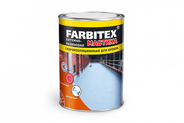 Мастика битумно-резиновая FARBITEX (4,0кг) 