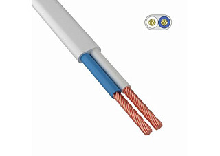 Провод ШВВП 2х0,75мм белый ГОСТ (кратно 200)