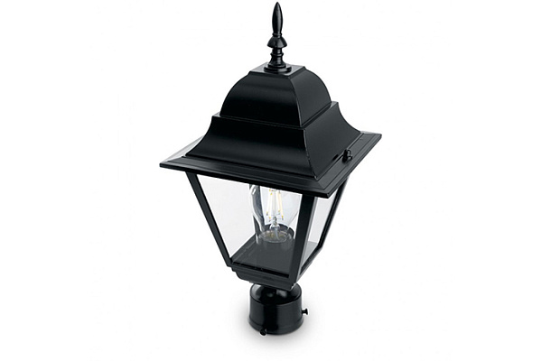 Светильник садово-парковый FERON PL4203 100W 230V E27 черный (на столб) (11028)