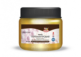 Эмаль акриловая перламутровая универсальная OLECOLOR бронза (0,3кг)