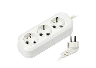 Удлинитель SmartBuy, 3 гн. 3м. 16А/3,5кВт с выкл. и заземлением ПВС 3х1,0 (SBE-16-3-03-ZS)/45(578)