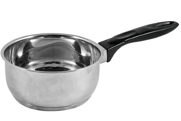 Ковш нерж. ИНДИЯ 0,9л, d=14см, с ручкой (МН-115/А) 