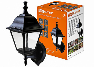 Светильник садово-парковый TDM 4060-01 четырехгранник, 60Вт, вверх, черный (0330-0021)*