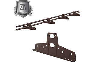 Снегодержатель для профнастила КОНТУР СТРИМ 4опоры L-3,0м RAL-8017 (ШОКОЛАД)