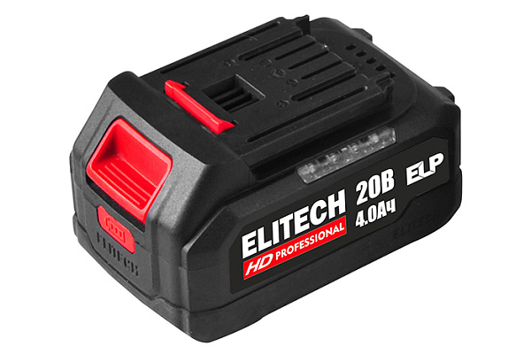 Дрель-шуруповерт ELITECH ДА 20БЛ2 20В, б/щет, 2,0Ач+4Ач Li-ion Е2201.045.02
