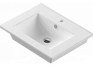 Умывальник QUADRO 60 ВКС Белый S1 (600х135х460мм) (4640013393575)