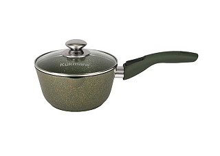 Ковш 1,5л с носиком, со съемн. ручк,стекл. кр, АП линия "Trendy style"(Malachite) "Kukmara"к0156tsml