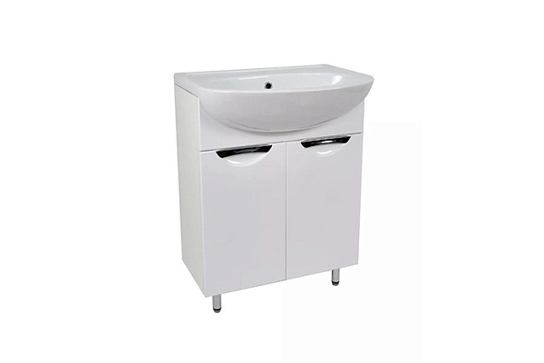 Тумба Афина 60 DORATIZ под умывальник Уют 60, белая 600х470х830мм (9912.474)