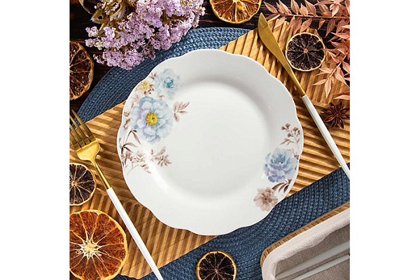 Тарелка обеденная, керамика, 20см, круглая, Флорина, Daniks (19-237) (454765)