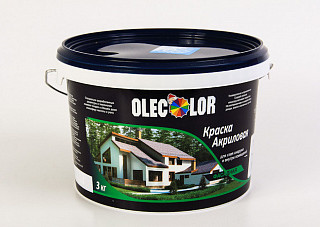 Краска ВД OLECOLOR фасадная (3,0кг)
